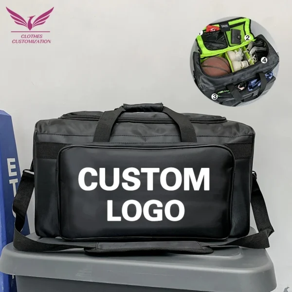 Custom logo Large basketball Sport bag DIY Waterproof Gym Bag Fitness Bag personality customization soccer team training bag