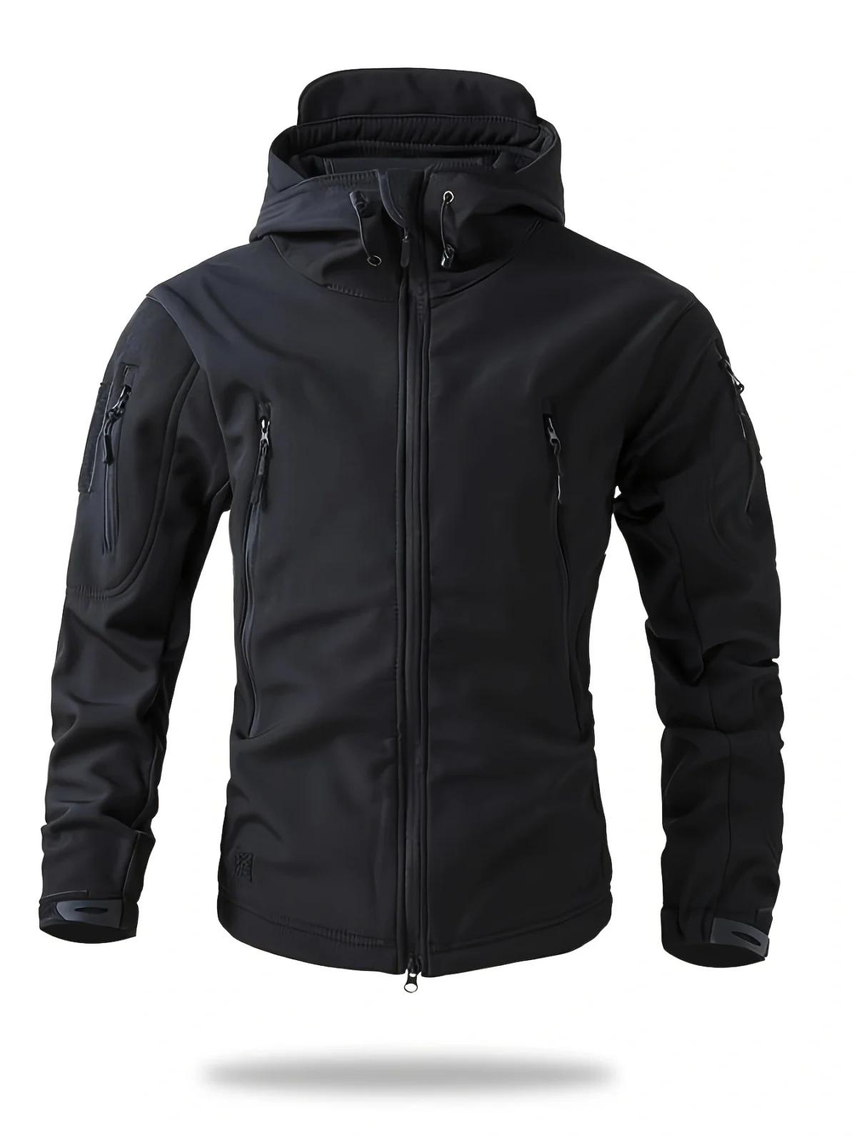 [Winter Tactical Suit] 2pcs Men's Winter Warm Tactical Suit - Heating Jacket and Pants with Multiple Pockets, Windproof Zipper, Hat - Casual Sports Set for Outdoor Activities, Outdoor Work and Training - Image 1